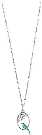 Boma Jewelry Sterling Silver Resin Bird Necklace, 16 inches - Image 2