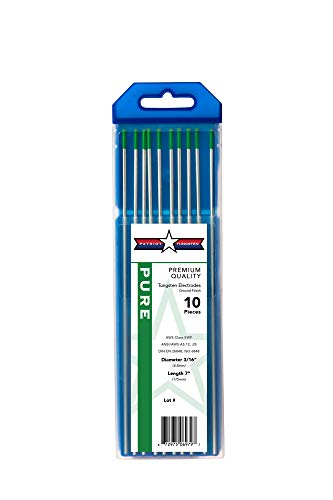 Image of TIG Welding Electrodes Pure WP (EWP) Green 3 /16 inch 10 Pack