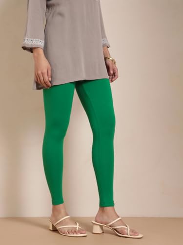 Image of TWIN BIRDS Women Viscose Ankle Leggings | Stretchable Kurti Wear Bottom