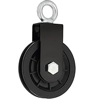 zalati Trainingsrolle, 8,8 cm, lautloses Nylon-Rad mit Metallständer für Fitnessstudio-Ausrüstung, zum Herunterziehen, Gewichtheben, Riemenscheibe, Traktion – Einzellager