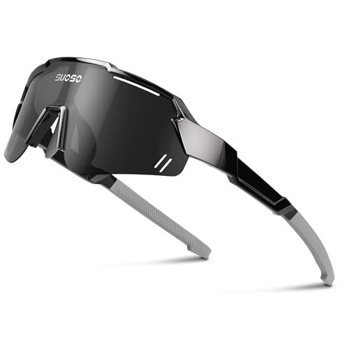 Image of suoso Kids Sports Polarized Sunglasses: Youth Baseball Sun Glasses Cycling Glasses for Boys Girls Age 6-12 Lightweight TR90