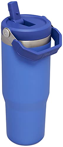 Image of Stanley IceFlow Flip Straw Tumbler with Handle 30 oz | Twist On Lid and Flip Up Straw | Leak Resistant Water Bottle | Insulated Stainless Steel |BPA-Free | Iris
