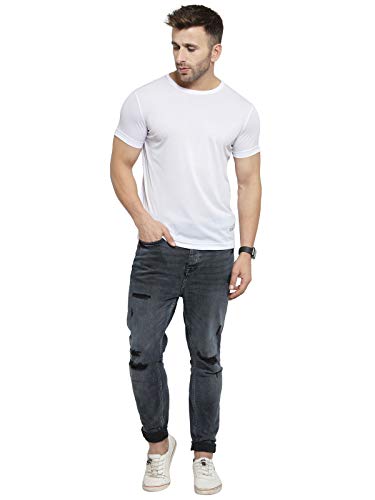 Image of AWG ALL WEATHER GEAR Men's Round Neck Half Sleeves, Lightweight Quick Dry Regular Dry Fit Sports T-shirt