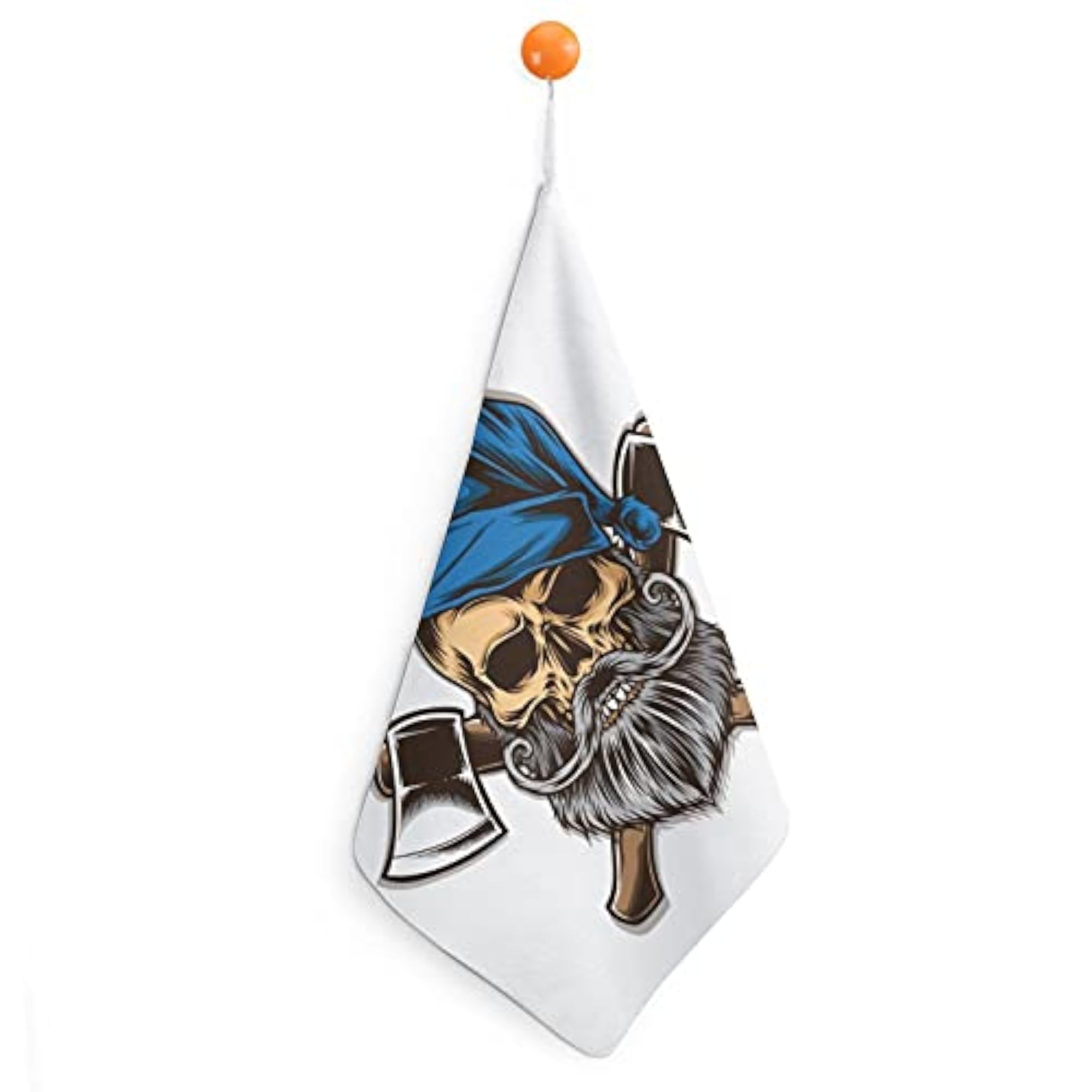 Microfiber Skull Beard Axe Fingertip Towels Set