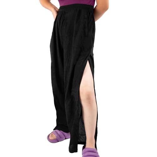 Pantalones De Recuperación para Hombre O Mujer, Pantalones Anchos Mujer con Velcro Lateral, Pantalon Chandal Mujer, Pantalones De Cuidado del Paciente, M