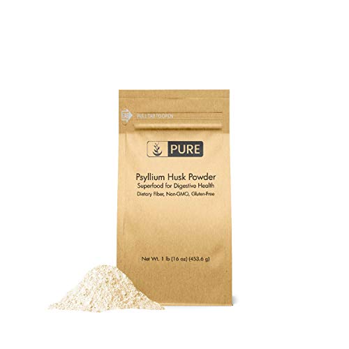 Psyllium Husk Powder (1 lb.) by Pure Organic Ingredients, Fiber Powder