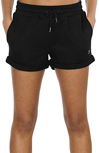 icyzone Workout Lounge Shorts for Women - Athletic Running Jogging Cotton Sweat Shorts(Pack of 2)2