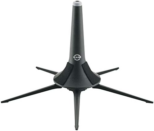 K&M - König & Meyer 15213.077.55 - Trumpet In-Bell 5 Leg Metal Stand and Holder - Professional Grade for all Musicians - Lightweight & Compact - Stable Secure Base - German Made - Black