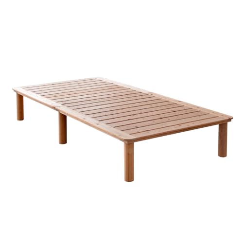 こうひん 日本製 ひのきすのこベッド『マレ 200』シングルサイズ 全長200cm・幅100cm・高さ約31.5cm[国産天然ひのき使用・簡単組立] [大型商品]