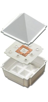 Jiten Reiki Pyramid, 17 cm X 16 cm X 16 cm