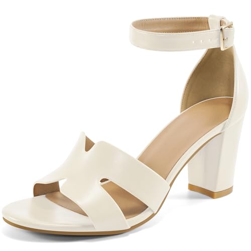 Heels for Fashion Women Wedding: Comfortable Womens Heeled Sandals for Party - Dressy Prom Ladies Buckle Shoes