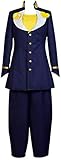 HonRmon Unisex Cosplay Higashikata Josuke Costume Attire Uniform (Mens-S, Purple)