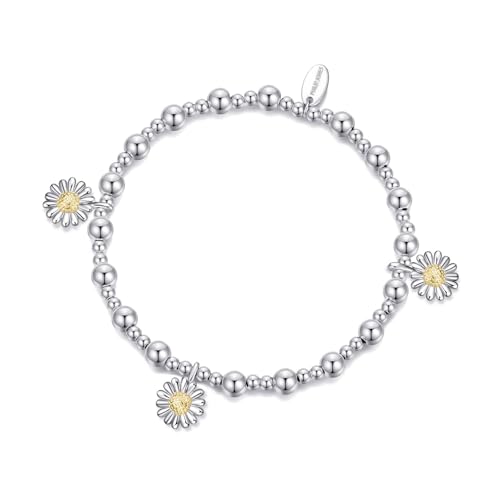 Bracelet élastique en perles Daisy Charm par Philip Jones
