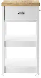 Aparador Carrinho Chá Ditália Branco Ba-130