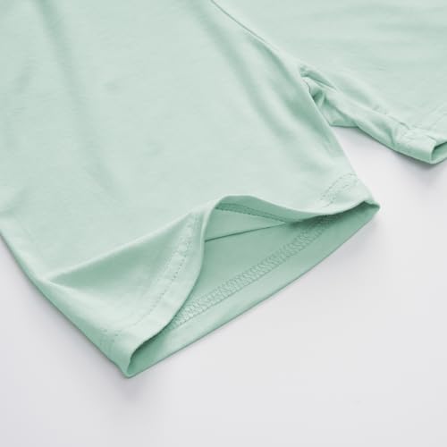 Image of BABY 2T-10Y Toddler Kids Girls Boys Soft Comfy 2pcs Set Short Sleeve Shirts and Pants Sets