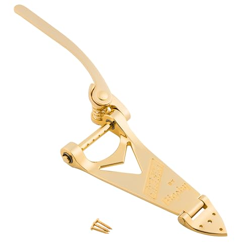 Gretsch Branded Tailpiece, Bigsby B6, String-Thru, Gold