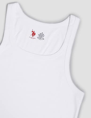 Image of U.S. Polo ASSN. Men's EV006 Pure Cotton Ribbed Vest - Pack of 1