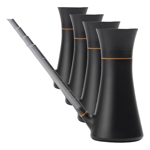 Image of Fiskars Indoor Watering Can,Long Reach Spout for Precision Hydration on House Plants,Flowers&Garden,Anti-Drip Nozzle with Translucent Volume Markings,Ergonomic Recycled Plastic Body,40 oz,(Pack of 4)