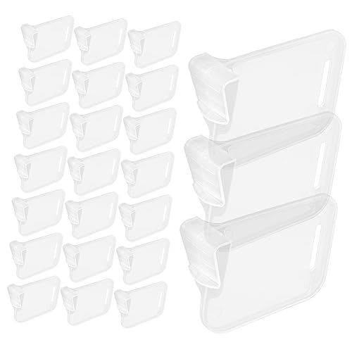 Homoyoyo 40 piezas Separadores para Frigorífico Transparentes Divisores de Plástico Extraíbles para Organización Interior Clips para Compartimento Lateral Accesorios para Nevera y