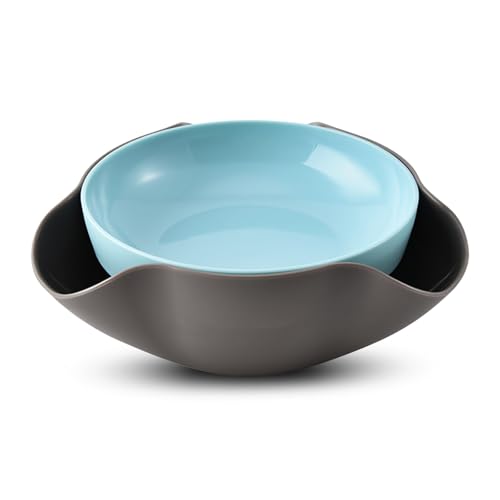 LYLHZRMDGC Pistachio Bowl With Shell Storage, Double Dish Nut Bowl, Snack Serving, Shell Collecting Snack, Perfect for Nuts, Fruit, Candy, and Snacks, Send Goods from Local Warehouse