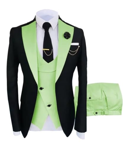 Mens Suit Pants Slim Fit Wedding Suits for Men Regular Fit Jacket 3 Piece Beach Grooms Tuxedo Vest Pants Set