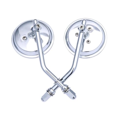 Rétroviseurs moto ronds 8mm de haute finition métallique pour XL883 et XL1200