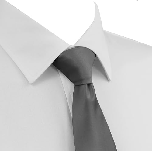 Image of Dibi Solid Color Ties for Men, Formal Mens Ties, Neck Tie, Classic Tie for Boys Women Teens, Wedding Business Costume Necktie