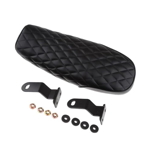 Asiento de piel sintética conductor pasajero con kits montaje motocicleta