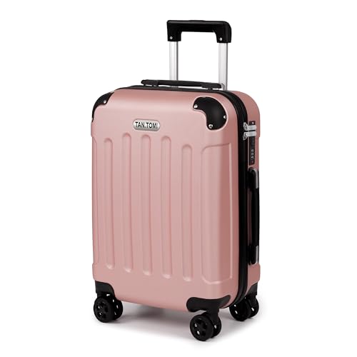 TANTOMI Handgepäck Koffer, Reisekoffer, Hartschalenkoffer Trolley Koffer Handgepäck mit Rollen, Koffer mit 3-Stelliges Codeschloss, Zahlenschloss Teleskopgriff, Suitcase für Reisen Geschäft