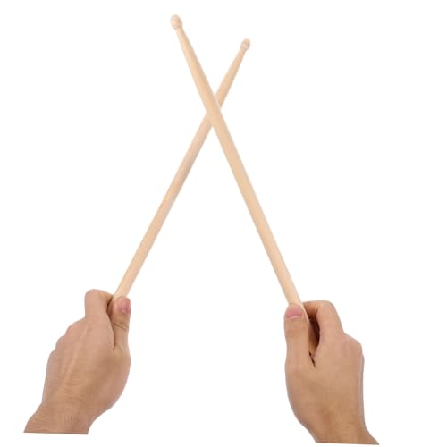 Baquetas para batería TOYANDONA 2 piezas beige 7A miniatura 4