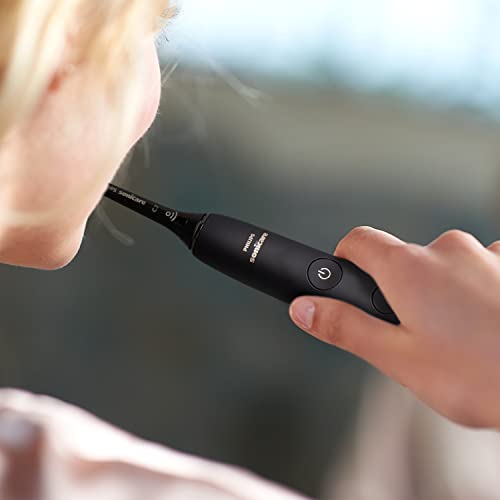 Philips Sonicare DiamondClean 9000 Elektrische Zahnbürste, Schwarz, 4 Modi, 3 Intensitäten, Zahnfleischdrucksensor, App, angeschlossener Griff, UK-2-poliger Badezimmerstecker, Verpackung kann – Bild 4