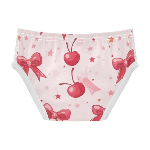 Wusikd Cherry Bows Boys' Underwear Cotton Stars Pink Boys Briefs Soft Toddler Underwear 2T2