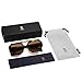 SOJOS Trendy Aviator Sunglasses for Womens Mens Polarized,Hexagonal Square Large Shades Double Bridge Designer Inspired UV400 Sun Glasses SJ2288