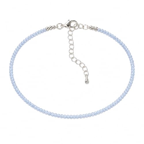 Authentic Blue Lace Agate Anklet...