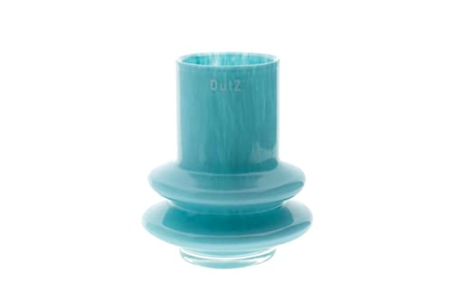 DutZ Vase Ringo | aquamarin | H 18 cm D 16 cm | mundgeblasenes Glas |...