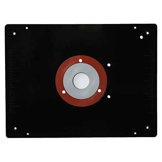 Rousseau 3509 9-Inch x 12-Inch x 3/8-Inch Deluxe Router Base Plate