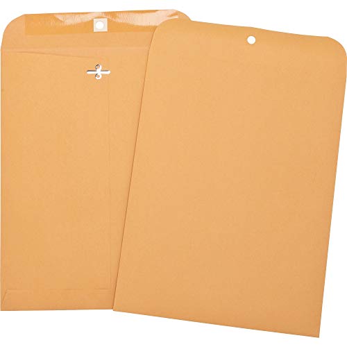 Heavy-Duty Brown Clasp Envelopes, 8-3/4" W X 11-1/2" L, 28Lb. - 10 Pack #TOP17