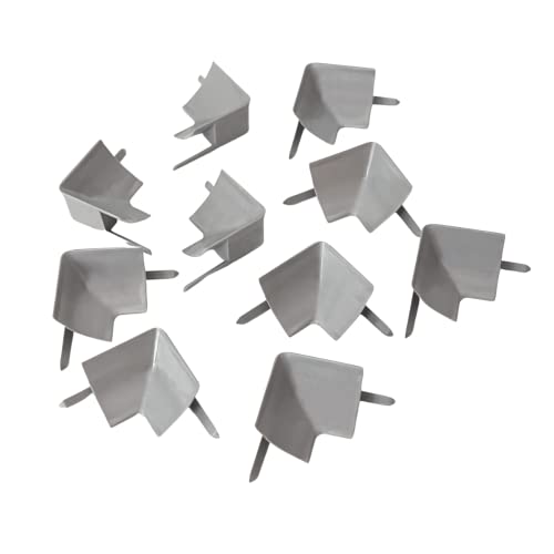 Image of InstaTrim Inside Corners - 10 Gray 3 /4 inch Wide Caulk Strip Inside Corner Pieces - Trim for Inside Corners - Paintable | Ten paintable gray inside-corner caps finish internal joints on matching 3 /4 in InstaTrim flexible trim home installations.
