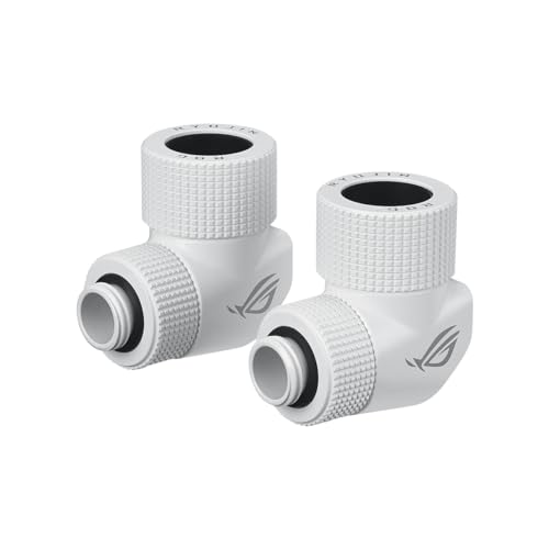 ASUS ROG Ryujin III WB White LCD Bloc d'eau pour processeur (Asetek avec 178 micro-lamelles de refroidissement et plaque de refroidissement en alliage de cuivre, écran LCD 3,5", ventilateur VRM