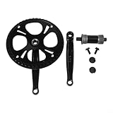 Juego de bielas para bicicletas plegables: este plato plegable 48T viene con un fiable juego de bielas de 170 mm con un agujero cuadrado, adecuado tanto para ciclismo estándar como variable.