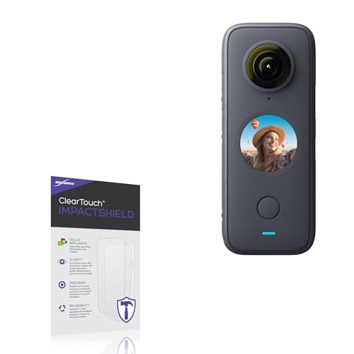 BoxWave Screen Protector Compatible with Insta360 ONE X2 - ClearTouch ImpactShield (2-Pack), Impenetrable Screen Protector Flexible Film