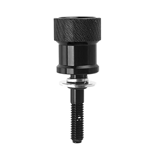 Boulon de siège arrière anti-rayure vis de selle moletée noire aluminium CNC avec joint