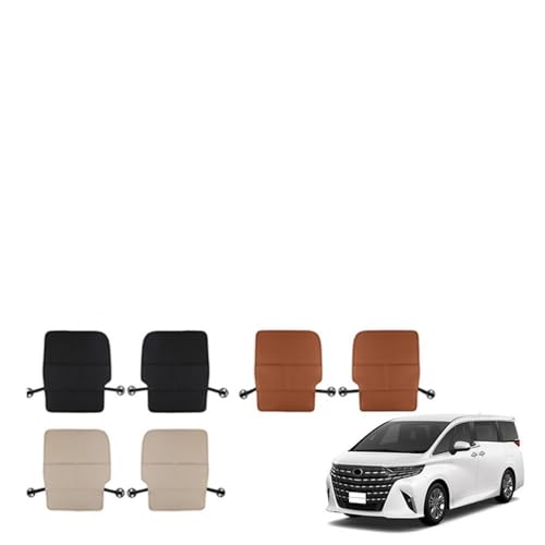 SANRON.TEC シートバックポケット レザー 本革 トヨタ車用 新型アルファード40系 ヴェルファイア40系 三列目シートバックカバー 傷予防 汚れ予防 車用収納ポケット シートカバー 小物入れ 車内収納 アクセサリー ALPHARD VELLFIR