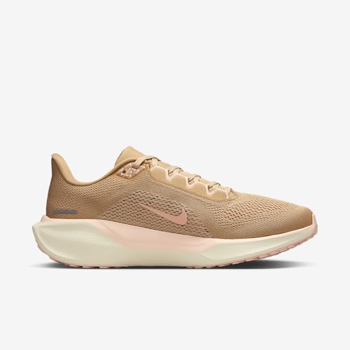 Nike Pegasus 41 Women's Road Running Shoes (IB8143-248, Linen/Light Orewood Brown/Washed Coral/White)3