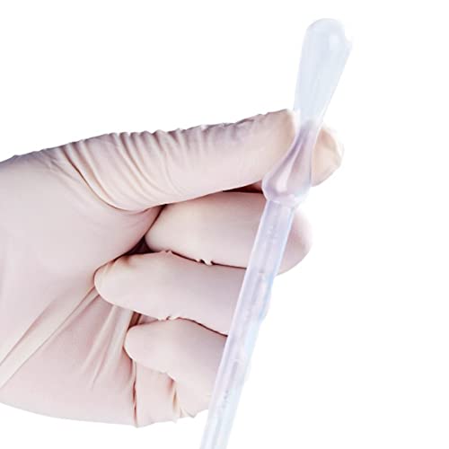 Image of Othmro 300Pcs 3ml Disposable Plastic Transfer Pipettes,Calibrated Dropper Clear Pipettes Liquid Dropper Suitable for Ear Eye Essential Oils Makeup, Science Laboratory, DIY Art 185mm Length
