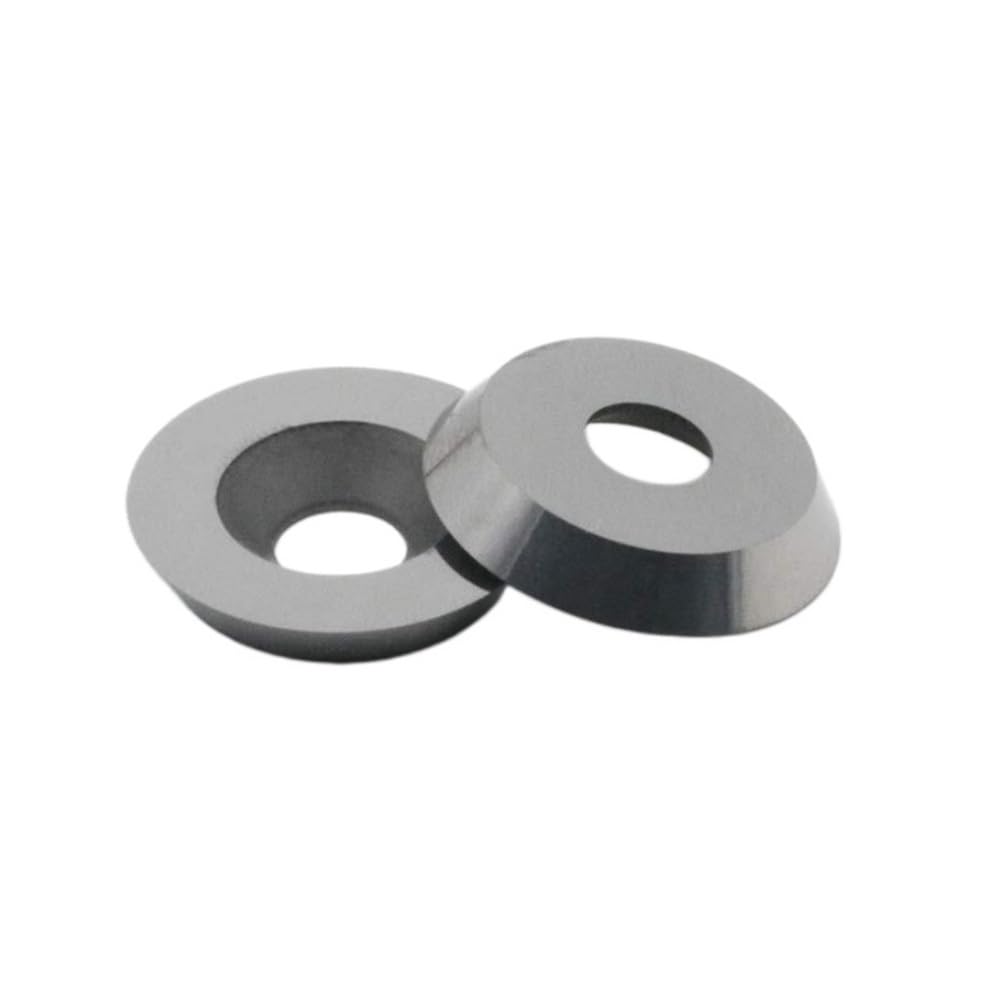 10pcs Round Tungsten Carbide Inserts, 18x3mm 30 Degree Replacement Cutters for Wood Turning Lathe Tools