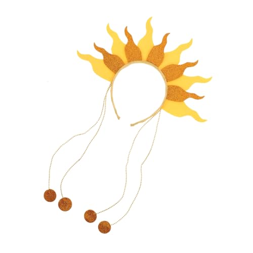 FOMIYES Diadema con Brillantes y Purpurina para Mujer Accesorio Solar de para Halloween y Fiestas Temáticas Diseño Cómodo y Unisex para Adultos