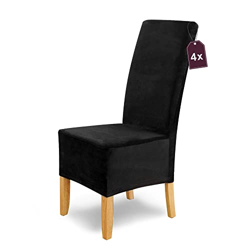 Sitzkissen Stuhl Weihnachten 12 Scheffler Home Stuhlhussen Puma Velano Schwarz 4er Set – Elastische...