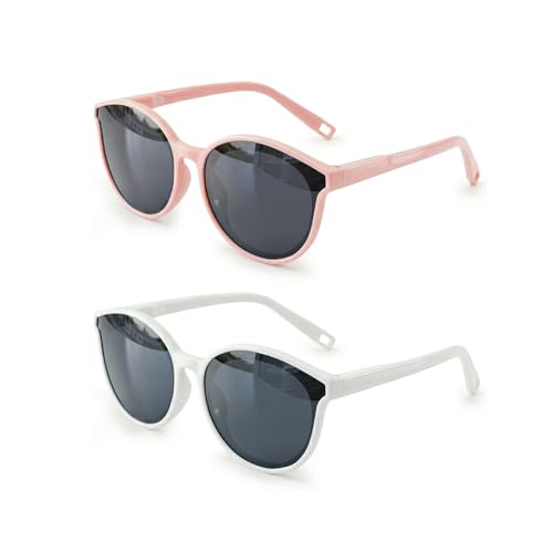 Bio-th Kids Sunglasses for Girls Boys Polarized Unbreakable TPEE Flexible Rubber Frame UV400 Protection Toddler Age 3-8