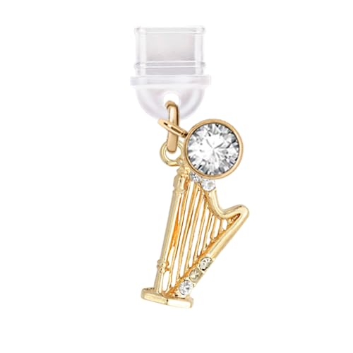 Prise de charge anti-poussière Type-C Samsung iPhone 15 16 cristal or